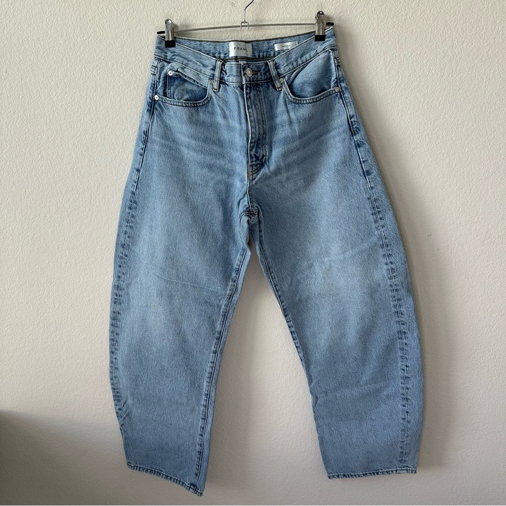 FRAME The Bubble Barrel Jeans in Outlaw SZ 28 - Picture 3 of 7